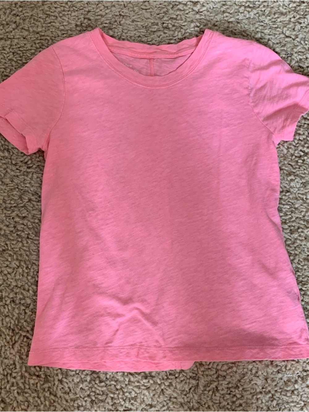 J. Crew pink Girlfriend Tee-XS